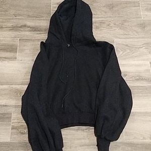 Cropped Black Hoodie